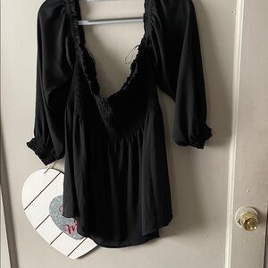 Express Black Elegant Top